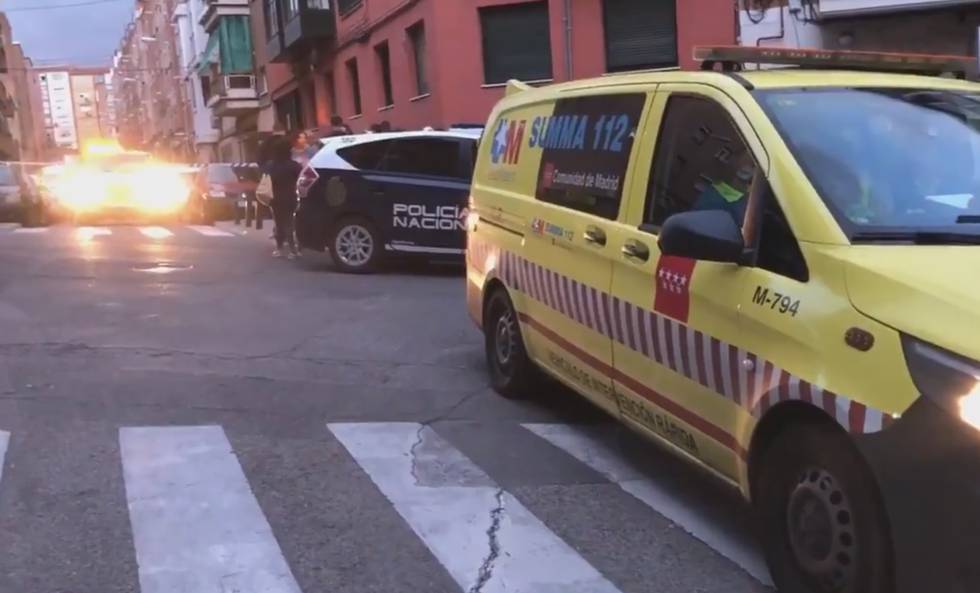 Una imagen del lugar de los hechos en el barrio de Ciudad Lineal.