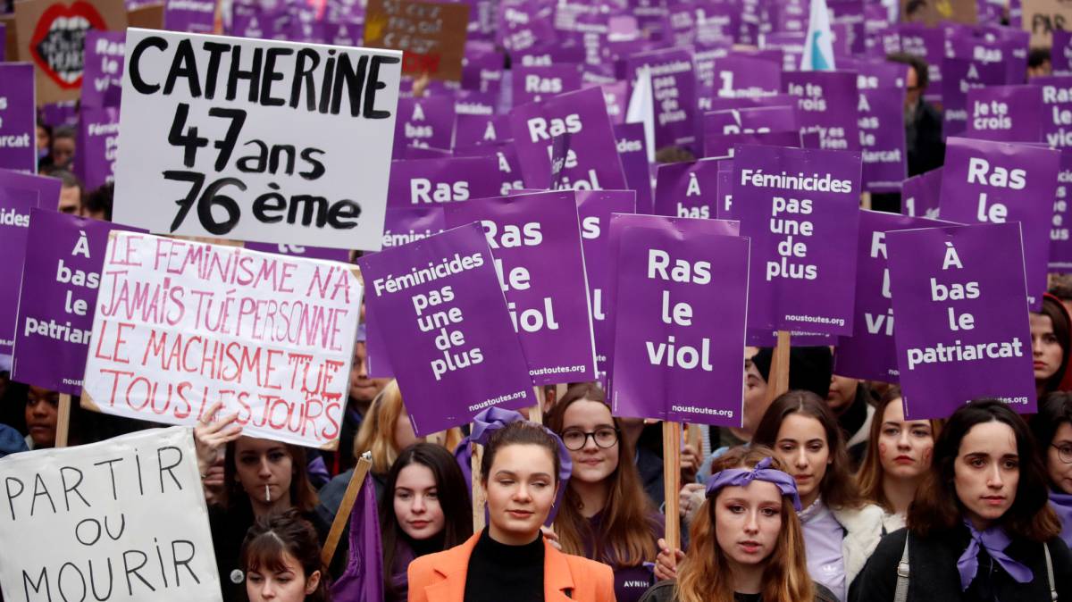 Miles de personas se manifestaron este sábado en Francia.