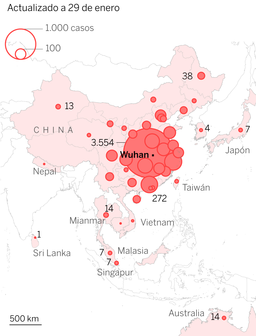 El coronavirus de Wuhan | Las cifras de infectados en China registran su mayor salto en 24 horas