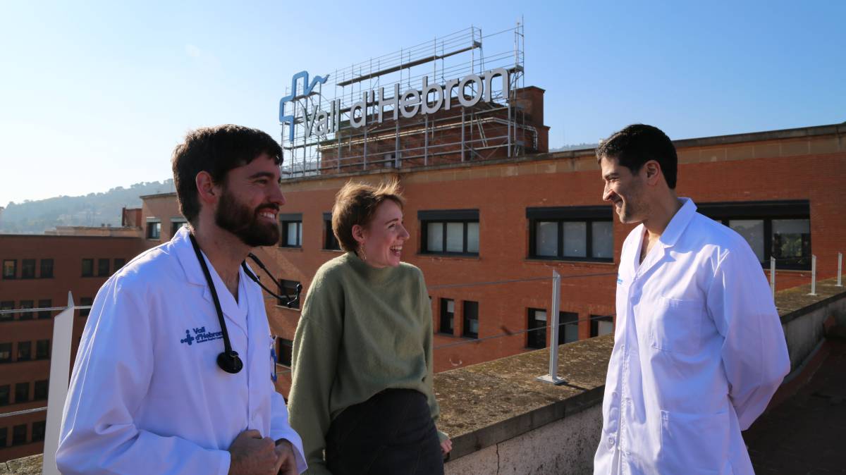 Audrey Mash, en la azotea del hospital Vall d'Hebron.