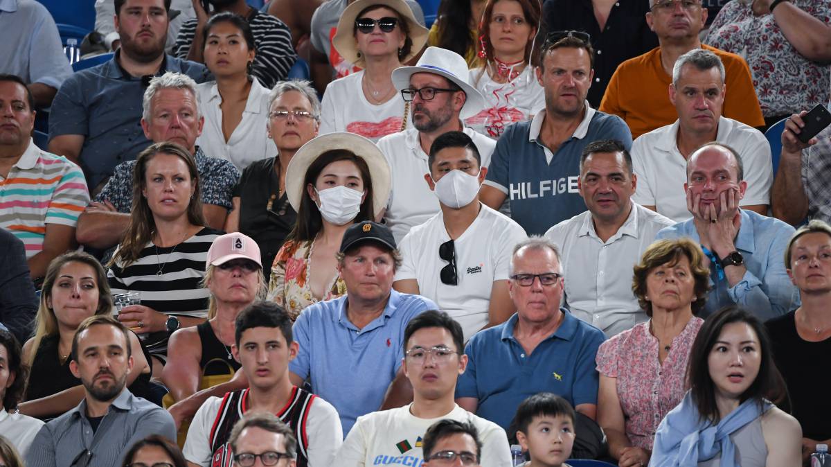 Público en un partido del Open de Australia.