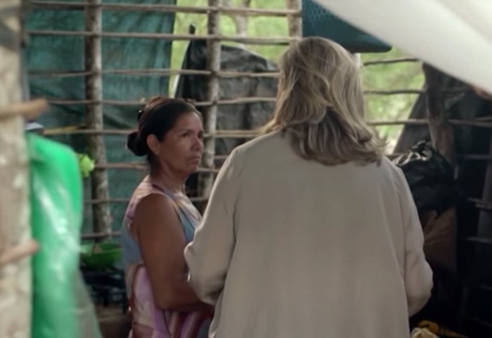 Pilar Mateo durante una de sus estancias con la comunidad guaraní.
