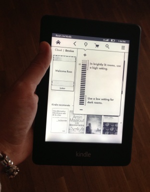 ebook kindle con luz
