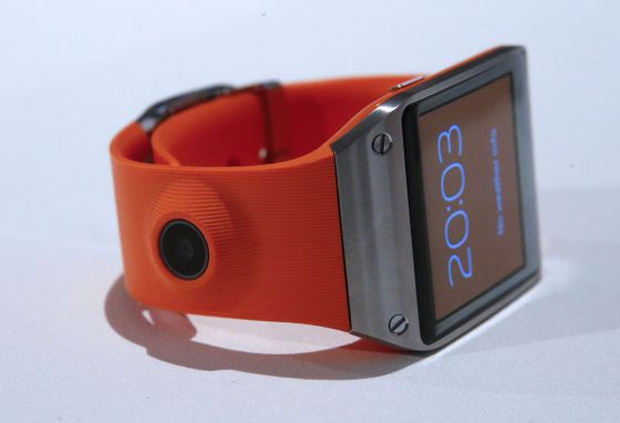Die Samsung Galaxy Gear Uhr.