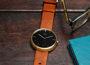 Das Smart-Uhr-Modell 'Moto 360' von Motorola.