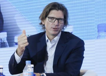 Niklas Zennstr&ouml;m durante su conferencia en South Summit Madrid. 