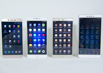 De izq a dcha: LeEco Le Max 2, Meizu M3Max, Nubia Z11 Max, y Xiaomi Max.