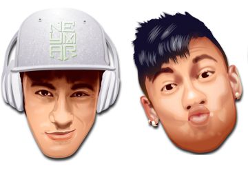 Emoticonos con la imagen de Neymar.