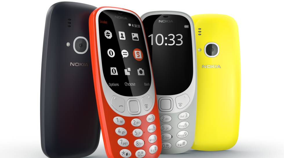 Distintos modelos de carcasa para el Nokia 3310.