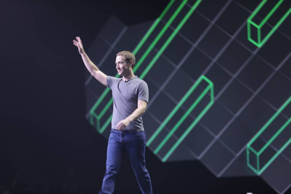 Mark Zuckerberg en el escenario de Oculus Connect.