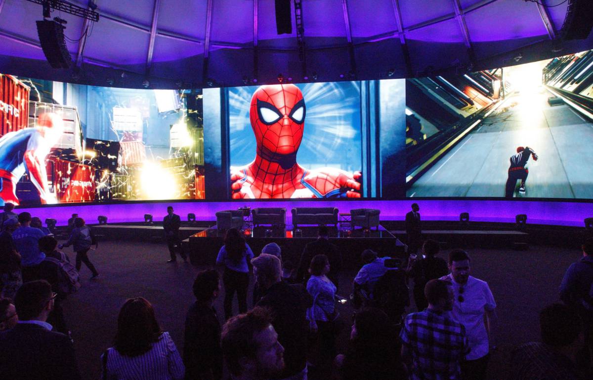 La fiesta al final de la presentación.