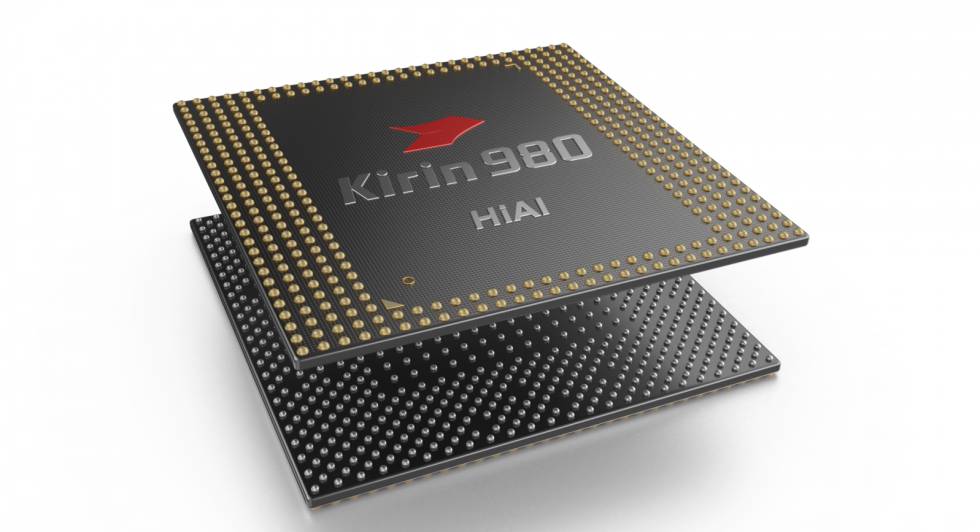 Microprocesador Kirin 980 de Huawei.