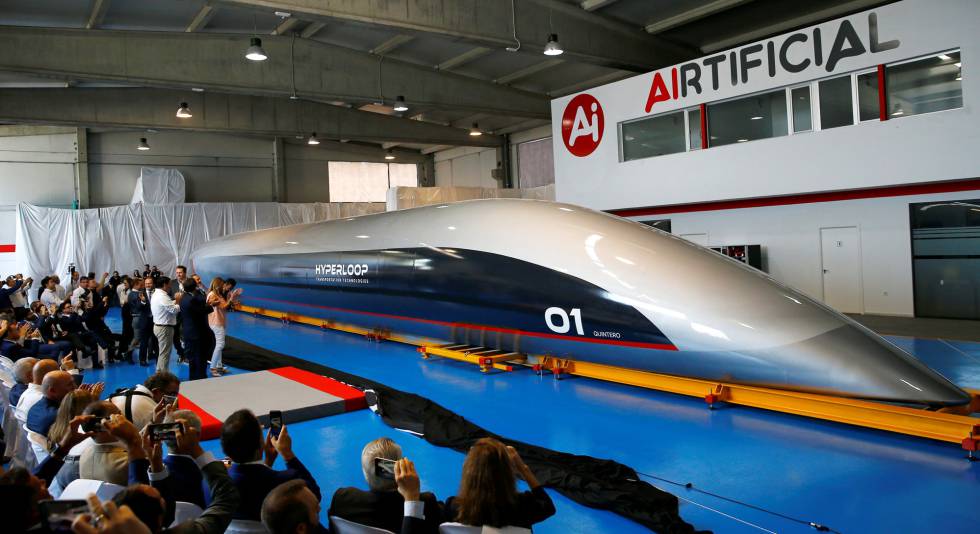 La compañía HTT presenta en Cádiz su primera cápsula del Hyperloop