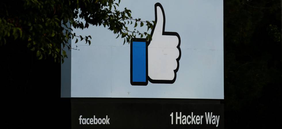 Entrada de la sede central de Facebook en Menlo Park, California.