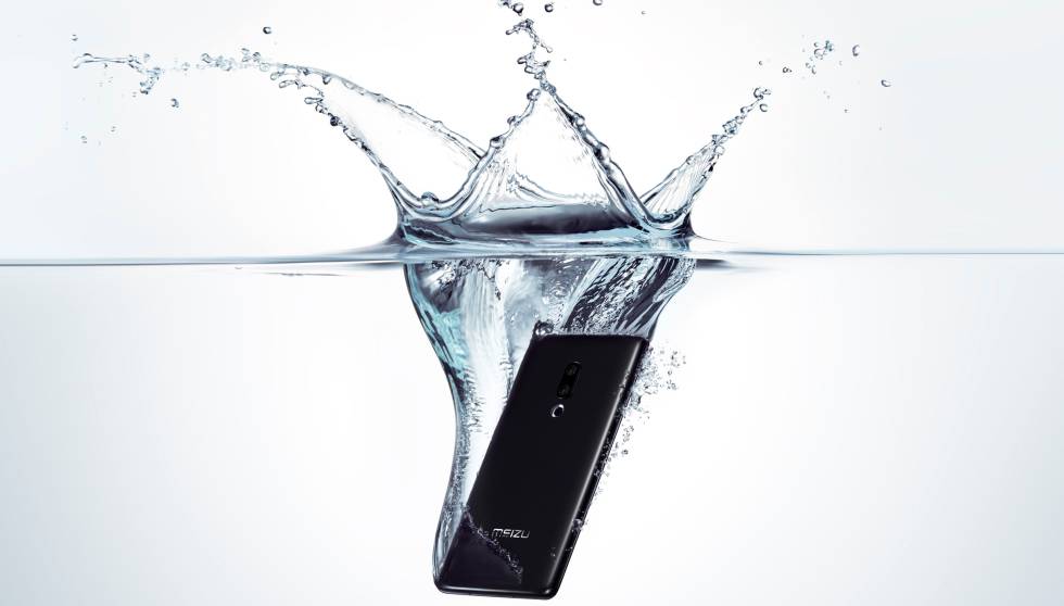 Teléfono de Meizu sumergible hasta los dos metros de profundidad durante media hora.