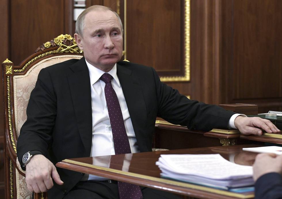 El presidente de Rusia, Vladímir Putin, este lunes en el Kremlin.