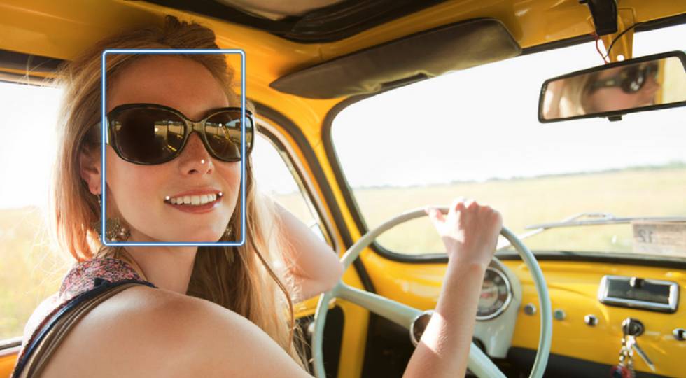 Imagen difundida por Amazon sobre su programa de reconocimiento facial.