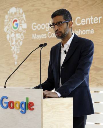 El director general de Google, Sundar Pichai, el pasado jueves.