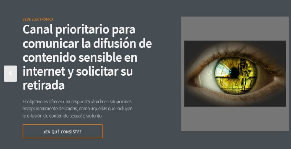 Screenshot of the new data protection platform of the AEPD.
