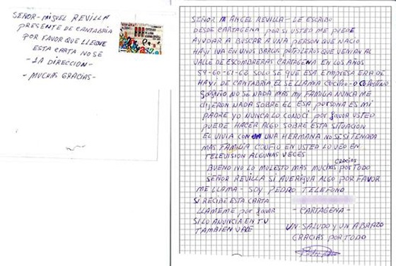 Miguel Ángel Revilla: "Por favor, que llegue esta carta 