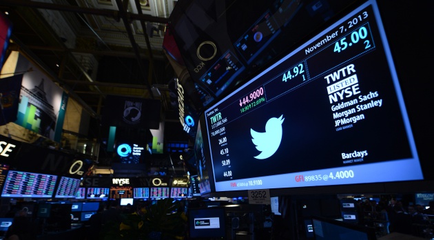 La bolsa de Nueva York, el d&iacute;a en el que Twitter comenz&oacute; a cotizar
