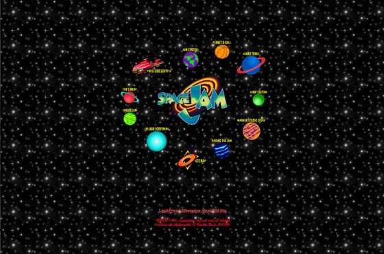 Web Space Jam en 1996