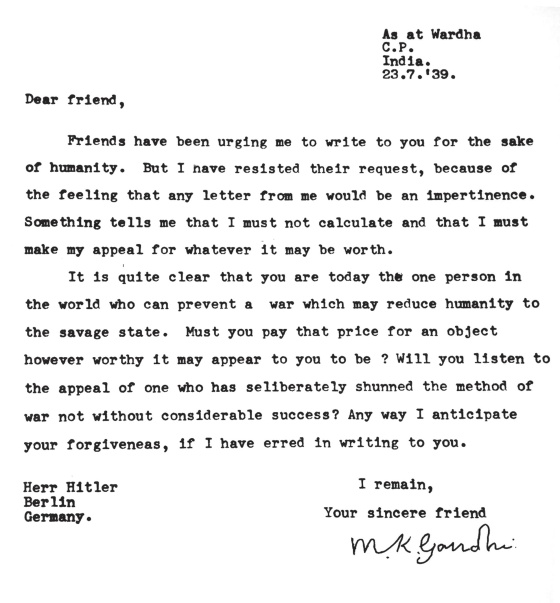 Letters of Note: Cuando Gandhi llamaba "querido amigo" a 