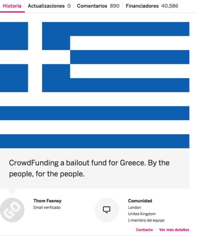 La campa&ntilde;a de recaudaci&oacute;n en la plataforma Indiegogo 