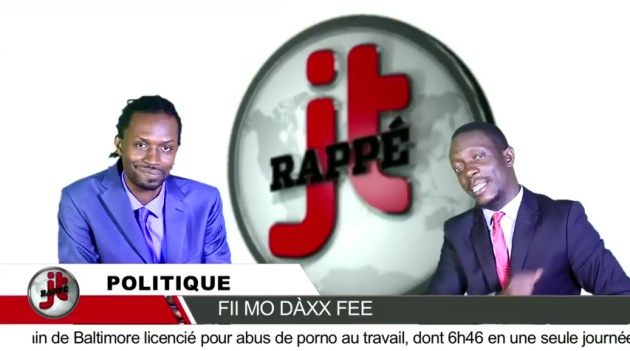 Los presentadores JT Rapp&eacute;, el telediario rapeado de Senegal