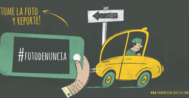 La Fotodenuncia es una de las posibilidades que ofrece Denuncie al Taxista. Foto: Denuncie al Taxista