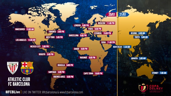 Horario Athletic – Barcelona