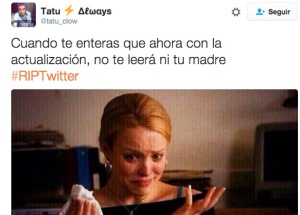 #RIPTwitter: La red social se plantea modificar su 'timeline' y los tuiteros se lo toman fatal