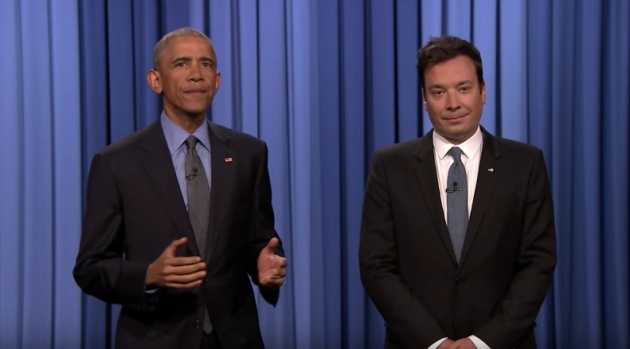 Obama y Jimmy Fallon mano a mano antes de arrancarse a cantar