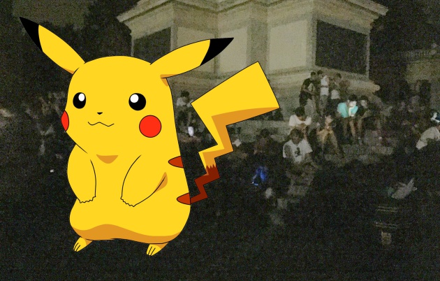 No había un Pikachu gigante en el retiro, esto es una dramatización. Calma, entrenadores