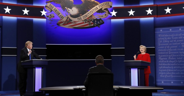 Primer debate de candidatos presidenciales estadounidenses Donald Trump y Hillary Clinton.