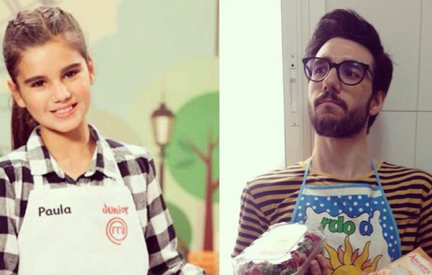 A la izquierda Paula, de 10 años. A la derecha Pablo, de 28