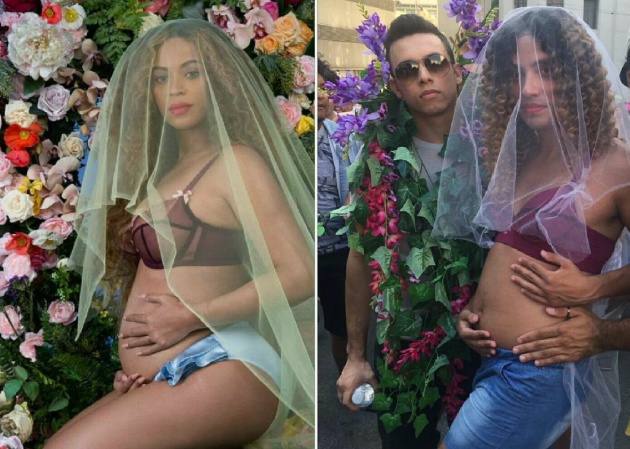 Disfraces rápidos vistos en el Carnaval de Brasil: Beyoncé embarazada,  aguacates