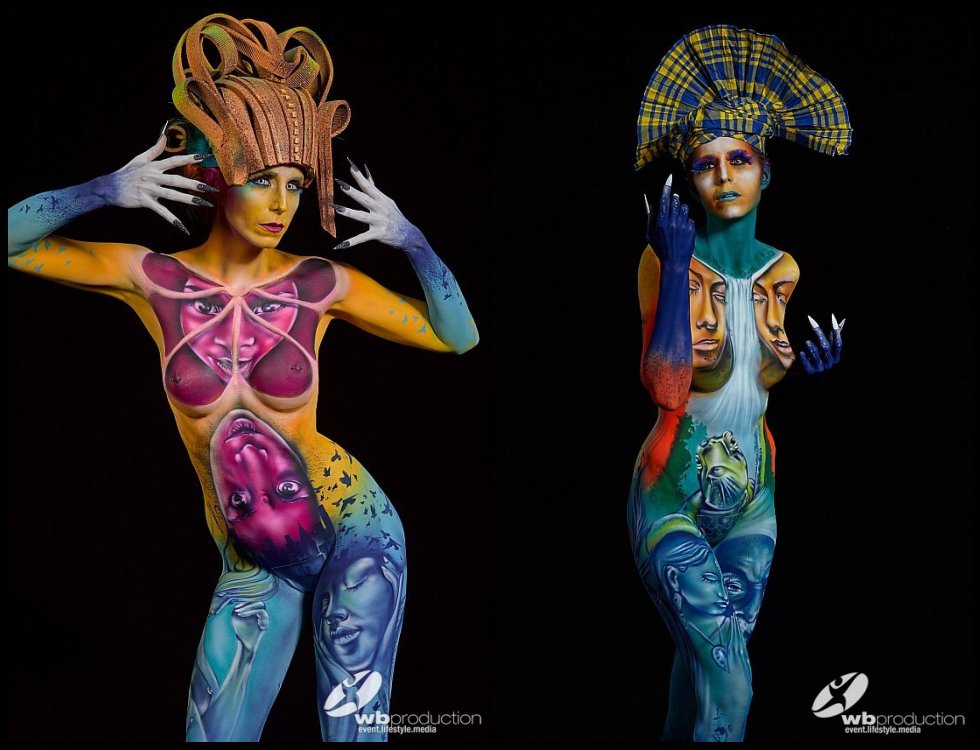 para Portavoz estante Vestidos con pintura: los mejores diseños del Festival Internacional de  Bodypainting | Verne EL PAÍS