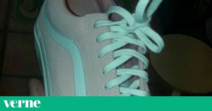 zapato vans rosa y blanco