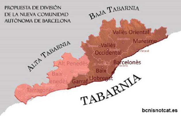Tabarnia, la región que reclama una asociación contraria al 'procés'