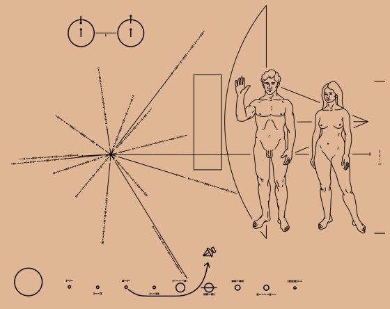 Placa da Pioneer 10