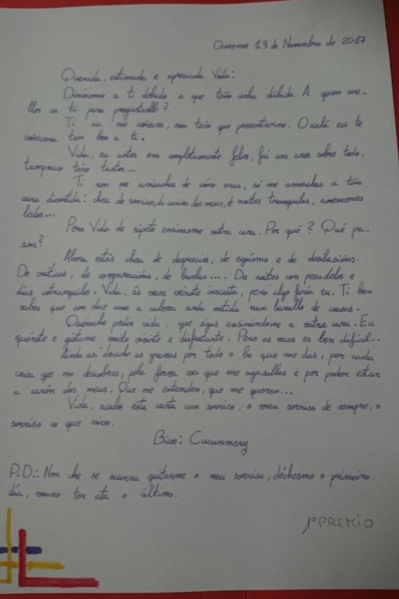 La carta de amor que una niña de 12 años ha dedicado a la 