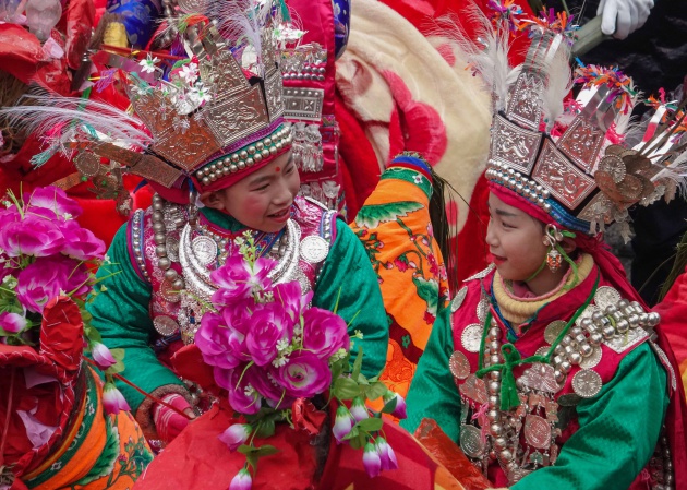 En el festival Taiguanren se pide que el clima sea favorable durante la celebración del Año Nuevo chino. VCG/Getty Images