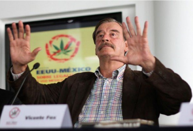 El expresidente de México en un foro sobre el consumo de marihuana. Foto: @VicenteFoxQue