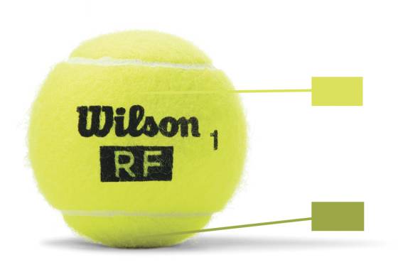 La razón por la que las pelotas de tenis son amarillas, o tal vez verdes