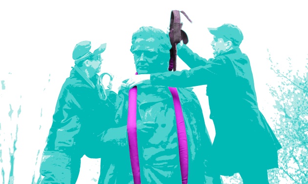 Ilustración de Anabel Bueno a partir de una foto de Spencer Platt (AFP).