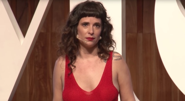 Zuleika Esnal, durante la charla 'Mujeres que inspiran'.