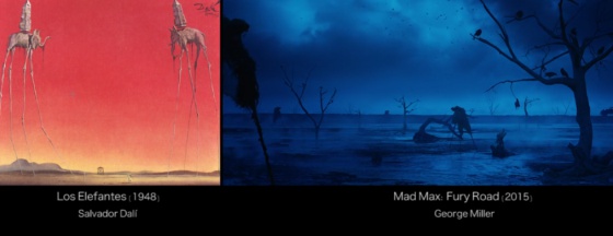 O cinema imita a pintura: Dalí em ‘Mad Max’ e Hopper em ‘Psicose’