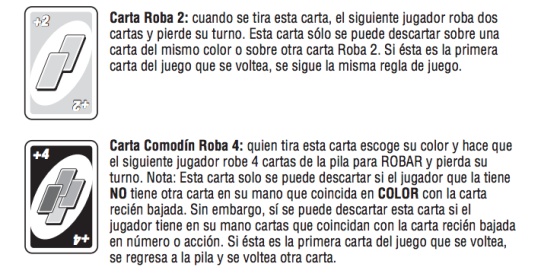 Instrucciones para hotsell jugar uno