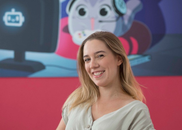 Valeria Castro, en las oficinas de Platonic